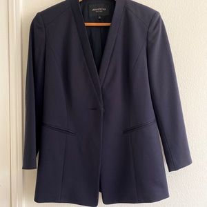 LAFAYETTE 148 NEW YORK Navy Wool Blazer